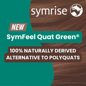 SymFeel Quat Green®: 100% naturally derived alternative to polyquats